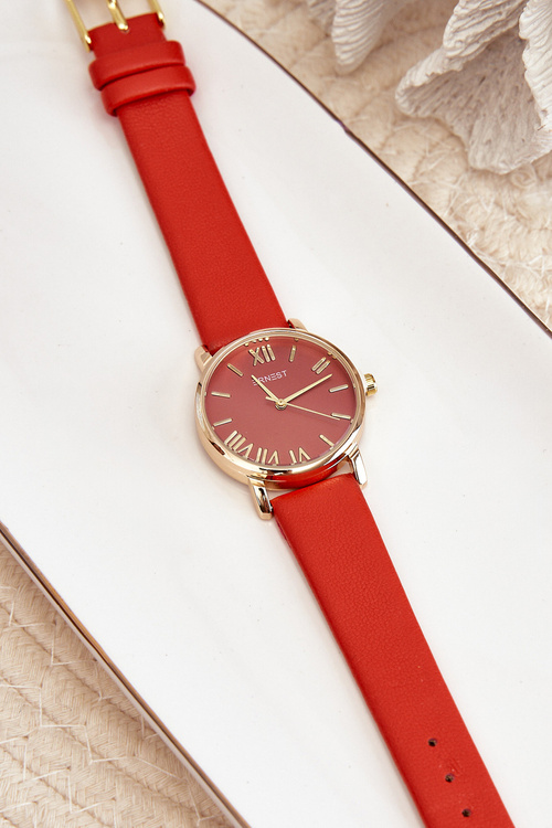 Damski Koralowy Zegarek Ernest E97316