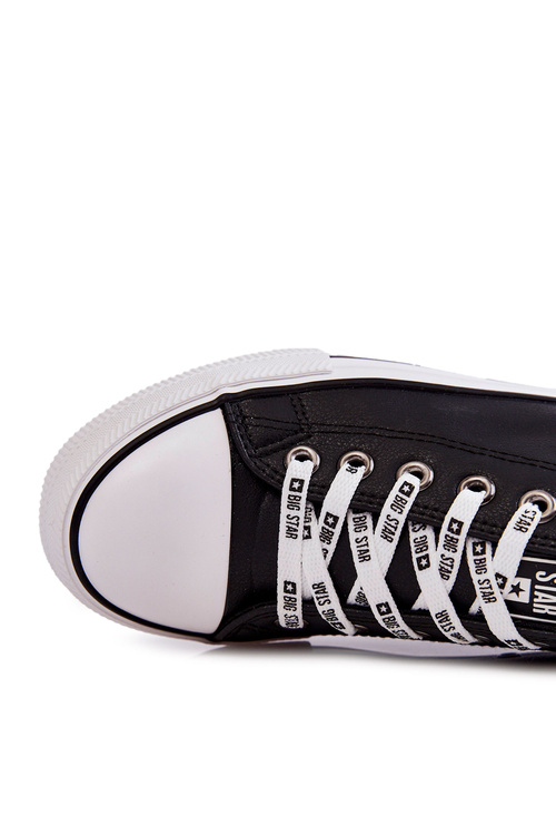 Męskie Skórzane Trampki Big Star KK174047 Czarne