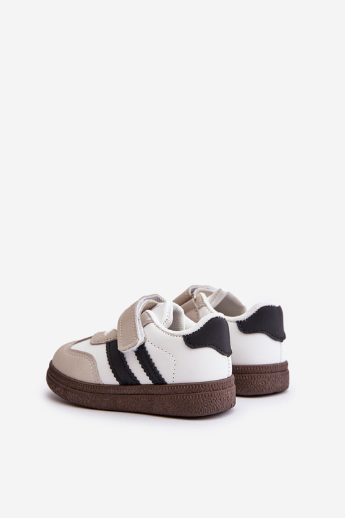 Sneakersy Dziecięce Na Rzep Białe Tromella