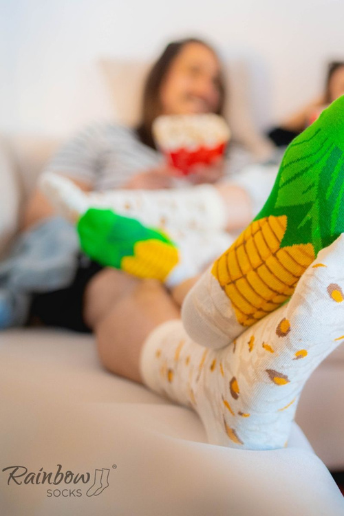 Skarpetki Rainbow Socks Pudełko Popcornu 2 Pary