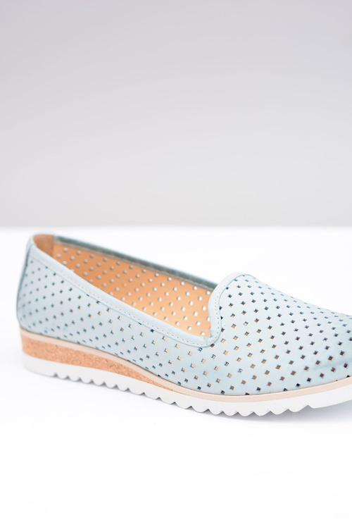 Skórzane Polskie Baleriny Lordsy Gabi