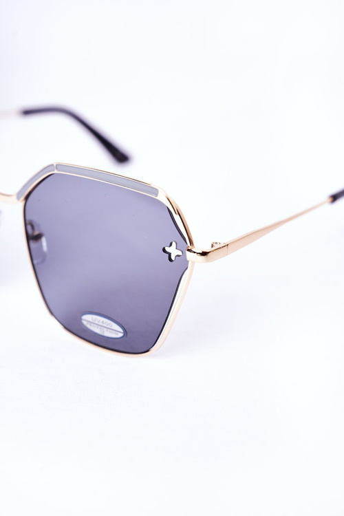 Geometryczne Okulary Przeciwsłoneczne Szare