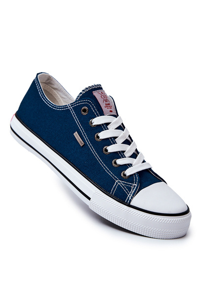 Męskie Klasyczne Trampki Cross Jeans JJ1R4004C Granatowe