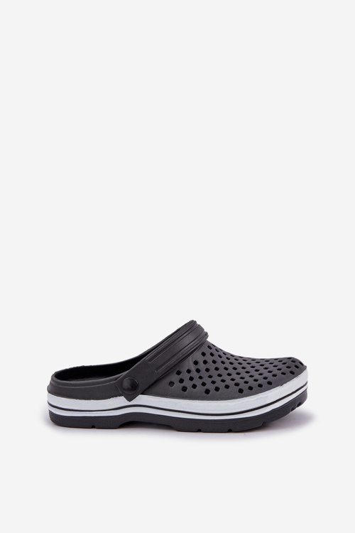 Lekkie Piankowe Klapki Damskie Czarne Ardanica