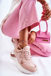 Damskie Modne Sneakersy Różowe Allie