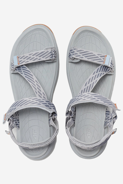 Damskie Sportowe Sandały 4FRSS24FSANF049-26S Jasnoszare