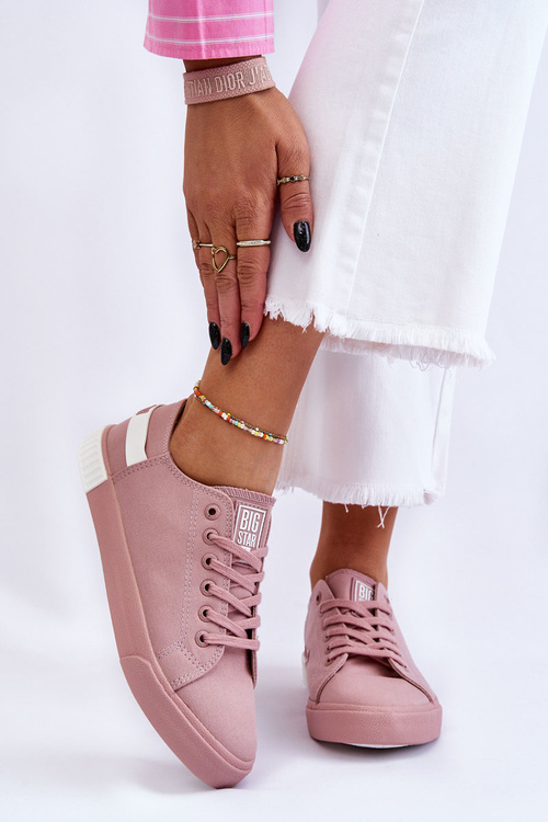 Damskie Niskie Trampki Big Star LL274040 Różowe