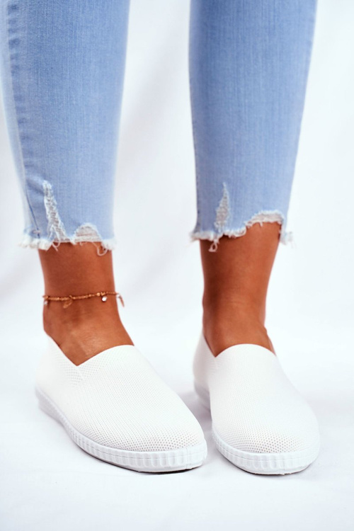 Damskie Trampki Wsuwane Tenisówki Białe Grigio