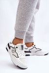 Damskie Sportowe Buty Big Star LL274440 Biało-Czarne