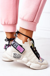 Damskie Sportowe Buty Sneakersy Beżowe Bubble Tea