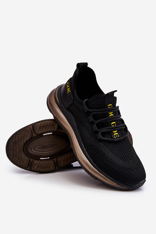 Wsuwane Męskie Buty Sportowe GOE LL1N4024 Czarne