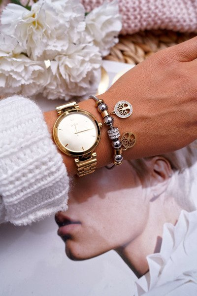 Damska Bransoletka Łańcuszek Drzewo Życia Złota Gothal