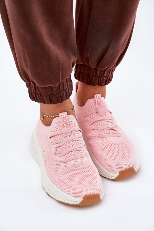 Wygodne Buty Sportowe Damskie Big Star RR274A131 HI-POLY SYSTEM Różowe