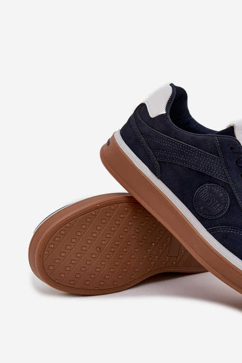 Sneakersy Męskie Niskie Big Star SS174021 HI-POLY SYSTEM Granatowe