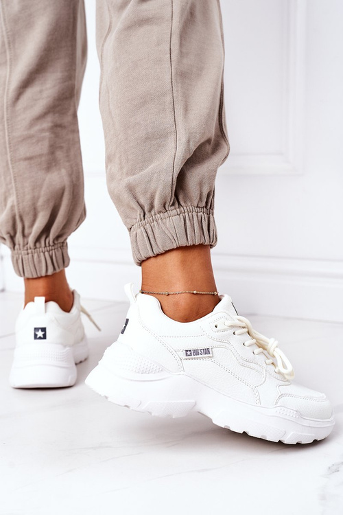 Damskie Sportowe Buty Sneakersy Big Star EE274460 Białe