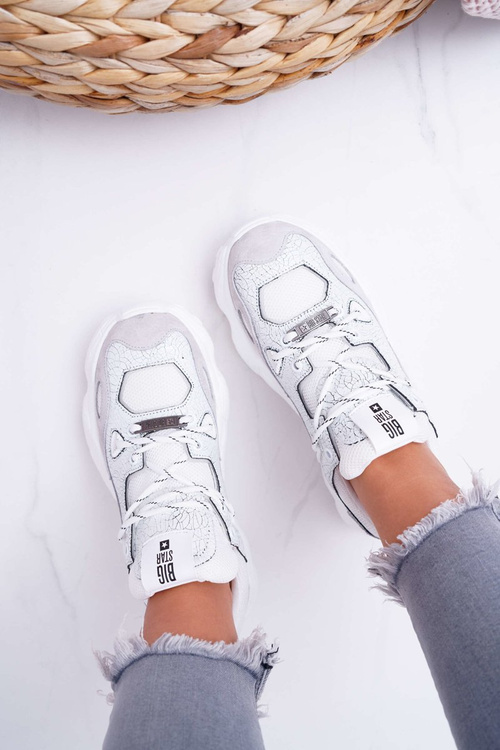 Damskie Sportowe Obuwie Big Star by Daniel Lopez Białe FF274430