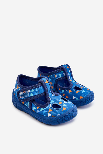 Buty Papcie Befado Trójkąty 533P023 Niebieskie