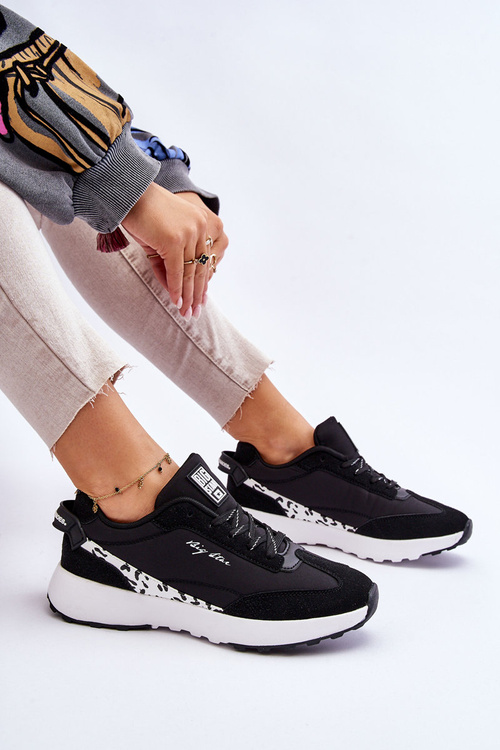 Damskie Sneakersy Memory Foam System Big Star LL274956 Czarne