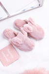 Kapcie Damskie Króliki z Uszami Różowe Alabama