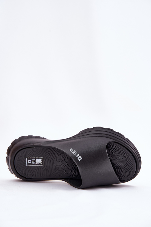 Piankowe Klapki Damskie Big Star RR274A577 Czarne
