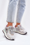 Sneakersy Buty Sportowe Damskie D.Franklin DFSH378006 Srebrne
