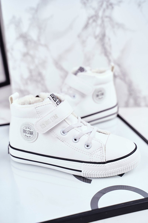 Dziecięce Ocieplane Trampki Big Star GG374033 Białe