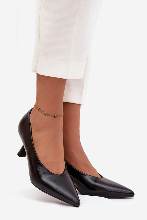 Lakierowane Czółenka Na Szpilce Czarne Gavrielle