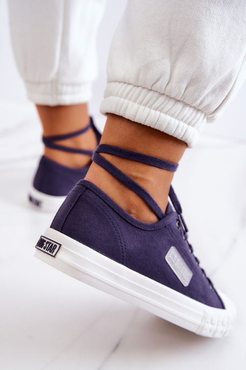 Klasyczne Damskie Trampki BIG STAR JJ274494 Granatowe