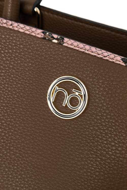 Torebka Shopperka NOBO N1680-CM17 Brązowa