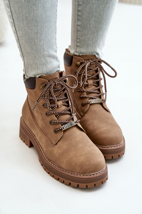 Trapery Damskie Ocieplane Big Star OO274A289 Brązowe