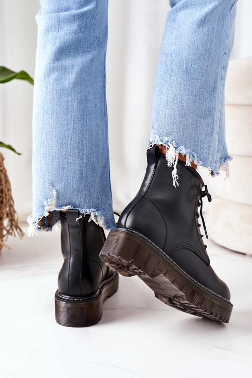 Damskie Ocieplane Workery Big Star II274110 Czarne