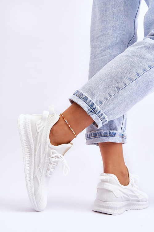 Damskie Wsuwane Sneakersy Big Star LL274712 Białe