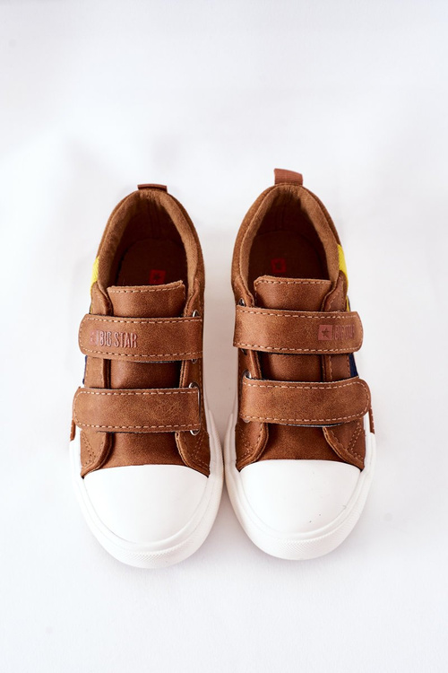 Dziecięce Trampki Na Rzepy Big Star II374017 Camel
