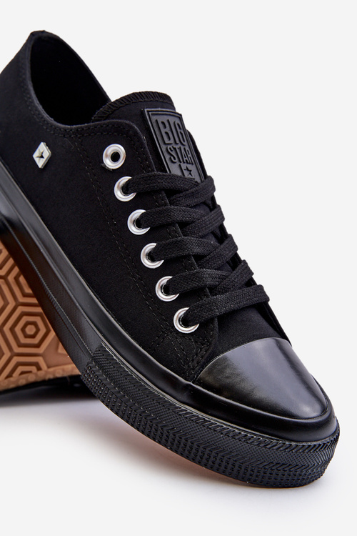 Trampki Męskie Niskie Big Star NN174110 Czarne