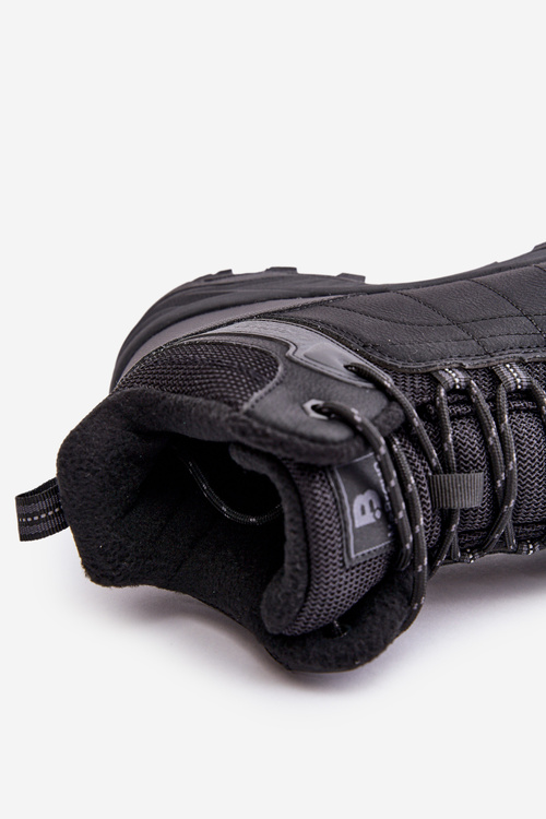 Ocieplane Lekkie Męskie Buty Trekkingowe McBraun Czarne