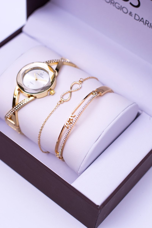 Zestaw Giorgio Dario Złoty Zegarek Bransoletki