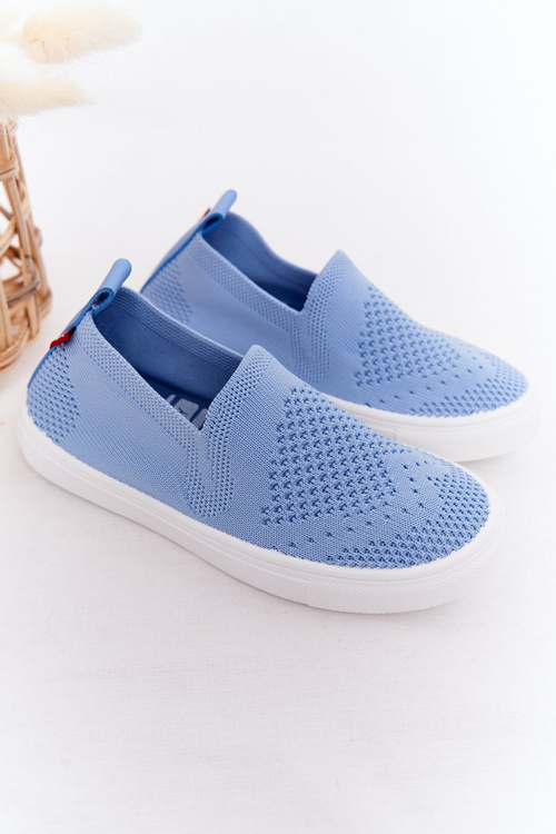 Dziecięce Wsuwane Tenisówki Slip-On Big Star HH374108 Niebieskie