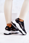 Sportowe Buty Sneakersy Czarne Retroque