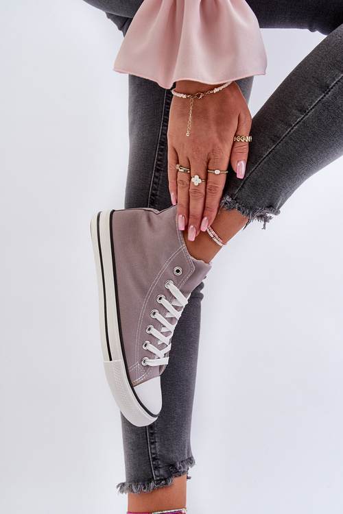 Trampki Damskie Szare Socerio