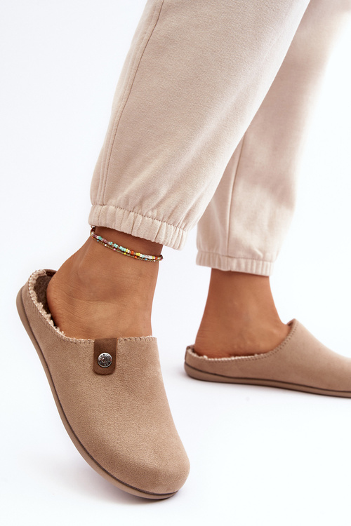 Obuwie Domowe Kapcie Damskie Inblu GF000011 Beżowe