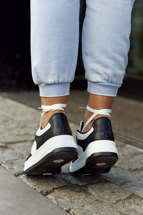 Sportowe Damskie Buty Biało-Czarne New Haven