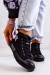 Klasyczne Wysokie Trampki Big Star JJ274380 Czarne