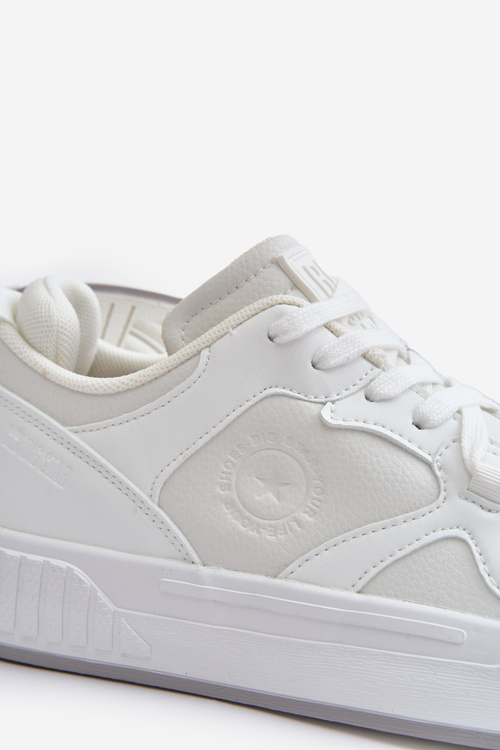 Sneakersy Męskie Z Eko Skóry Big Star OO174003 Białe