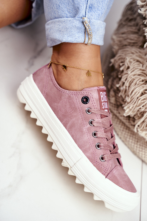 Trampki Damskie Big Star Różowe GG274111