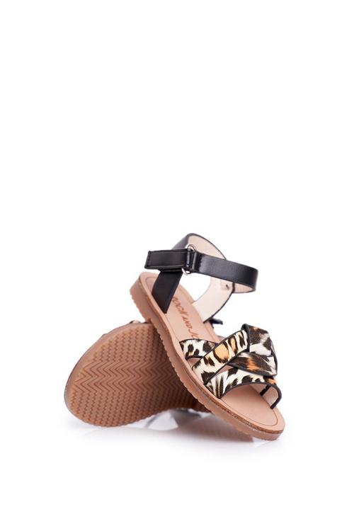 Dziecięce Sandałki Na Rzepy Dla Dziewczynki Panterka Mimi