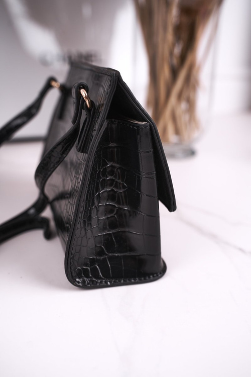 Torebka Listonoszka MONNARI BAG5450-020 Czarna Print Zwierzęcy