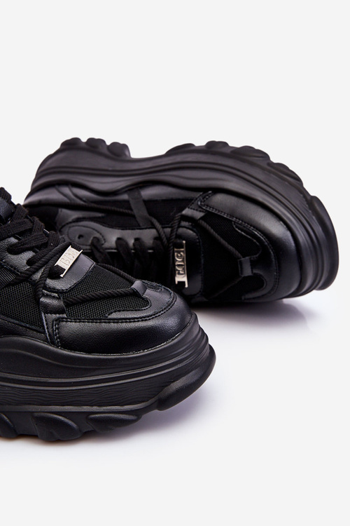 Buty Sportowe Na Masywnej Platformie GOE LL2N4030 Czarne
