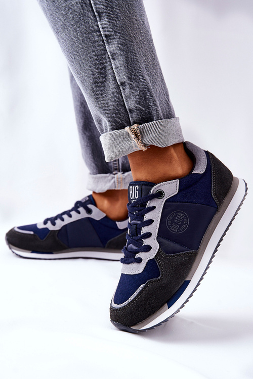 Sportowe Buty Big Star GG274A056 Granatowo-Szare