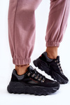 Damskie Sneakersy Na Platformie Cross Jeans KK2R4073C Czarne