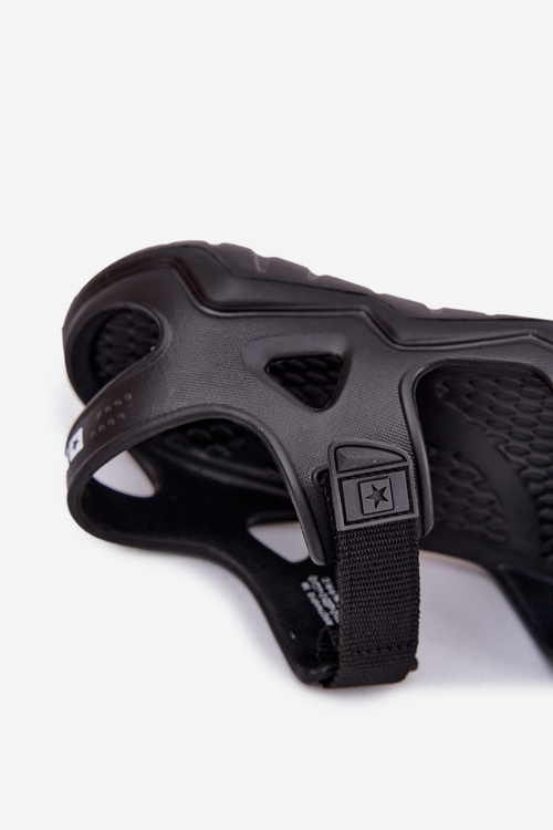 Piankowe Sandały Damskie Na Platformie Big Star RR274A512 Czarne